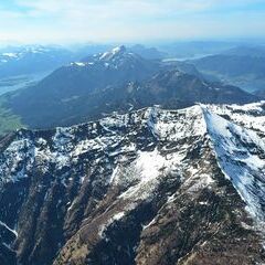 Flugwegposition um 13:31:42: Aufgenommen in der Nähe von Bad Ischl, Österreich in 2431 Meter